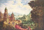 Albrecht Altdorfer Deutsch: Der Hoffart sitzt der Bettel auf der Schleppe Spain oil painting artist